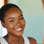 말라위에서 한국 제품 인기 여부 - **Prompt 1: K-Beauty Glow in Malawi**
A close-up portrait of a radiant young Malawian woman, app...