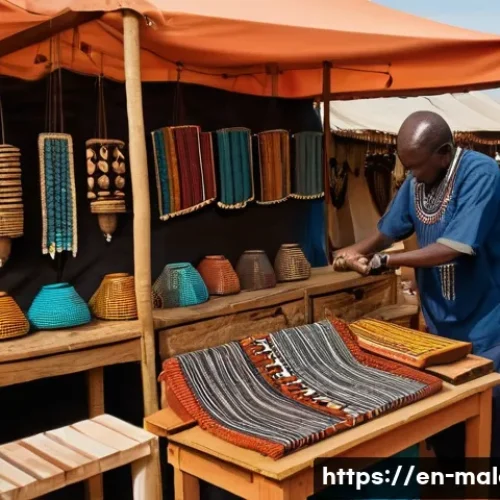 Home 26 말라위 주요 시장과 전통 장터 - **Prompt:** A vibrant Malawian market scene bustling with activity. In the foreground, a skilled mal...