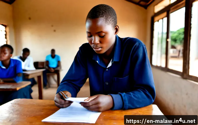 말라위에서의 사회적 문제 실업 범죄율 - Photorealistic documentary-style scene in urban Malawi, a young adult job seeker in neat everyday cl...